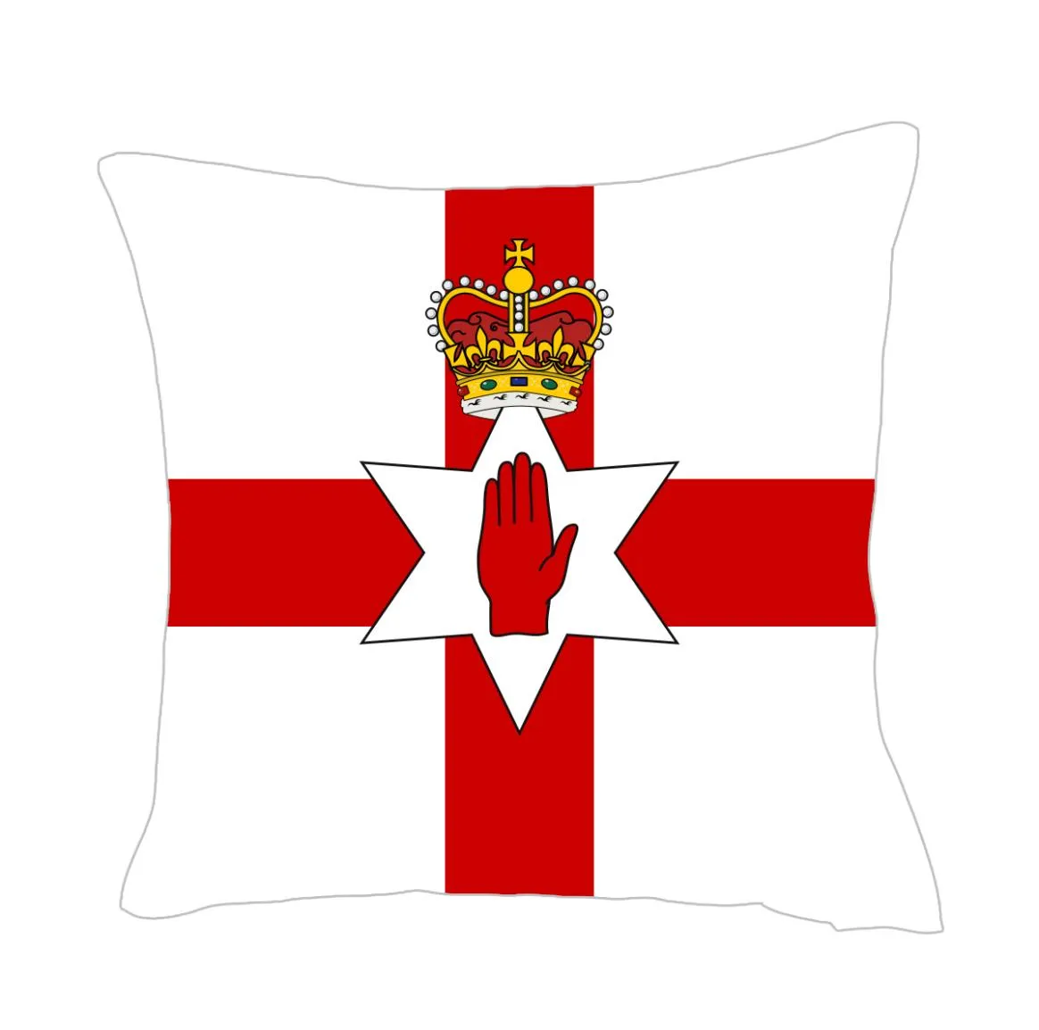 Ulster Banner Flag Throwpillow Cover Factory Supply Good Polyester Satin Pillow Cover3598983