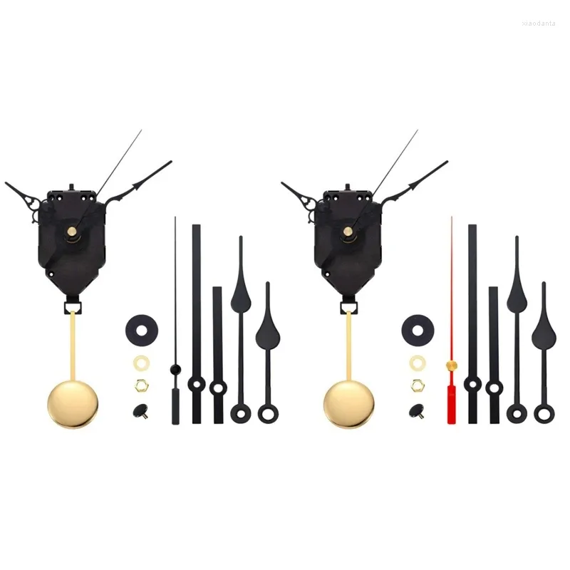 Horloges murales Diy Corloge Repair Parts Remplacement du mouvement du pendule avec 3 mains de paires et facile à installer