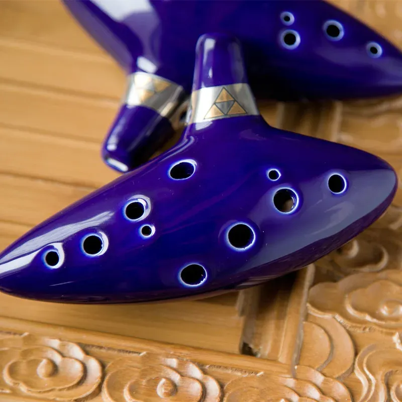 أداة 12 ثقب Ocarina Ceramic Alto C Legend of Ocarina Flute Music Instrument Drop Shipping