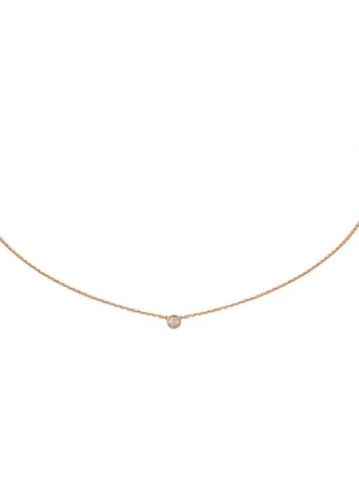 Designer Trend Carter Mesmo estilo Presucedas voadoras Cadeia feminina Chain Clavicle Gold Rose Non Fading Presente de personalidade simples para namorada