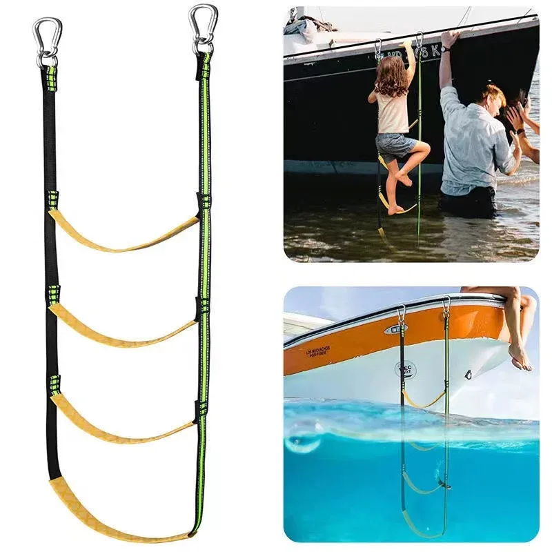 Barche in gomma in barca speciale Scade morbida Scade gonfiabile barca che lancia la scala pieghevole a sospensione Yacht Yacht Side Soft Ladder