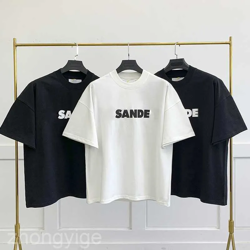 Jill Sander 디자이너 Tshirts 고품질 패션 클래식 Haikyuu Mens T 셔츠 캐주얼 여성 인쇄 커플 간단한 스타일 느슨한 짧은 슬리브 DF