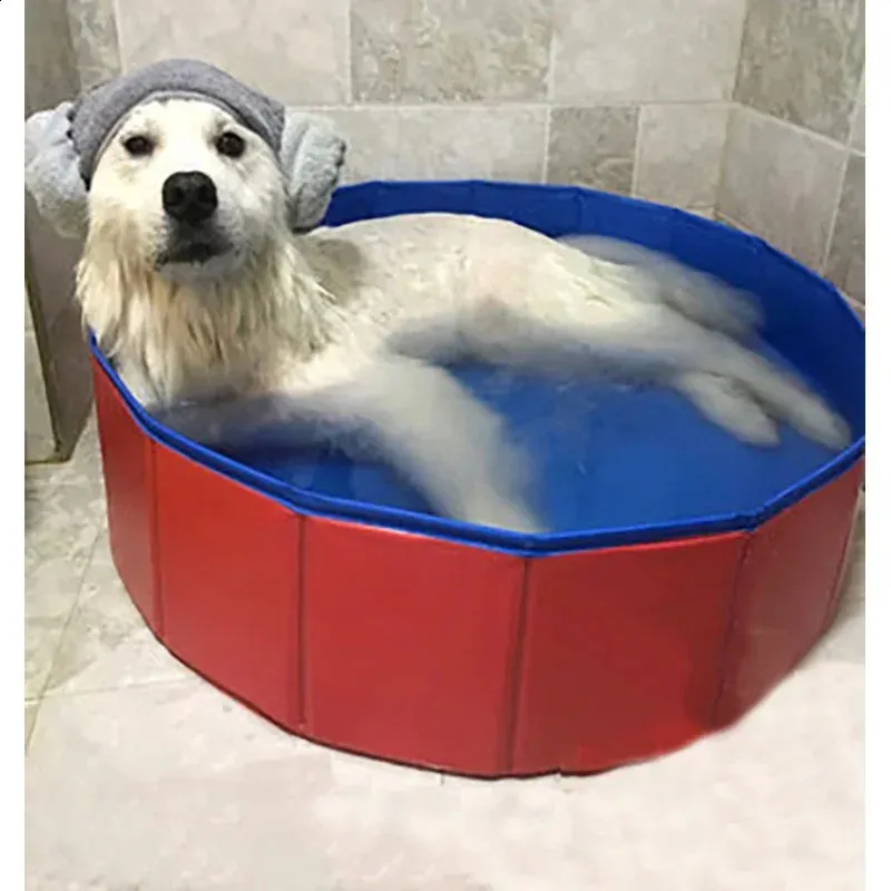 Hondenzwembad opvouwbaar honden zwembad Pet Pools Pet Bathtub Badbad Bathtub Bashtub Legend voor Sobak Bathing Pool voor Sobek Bathing P 240419