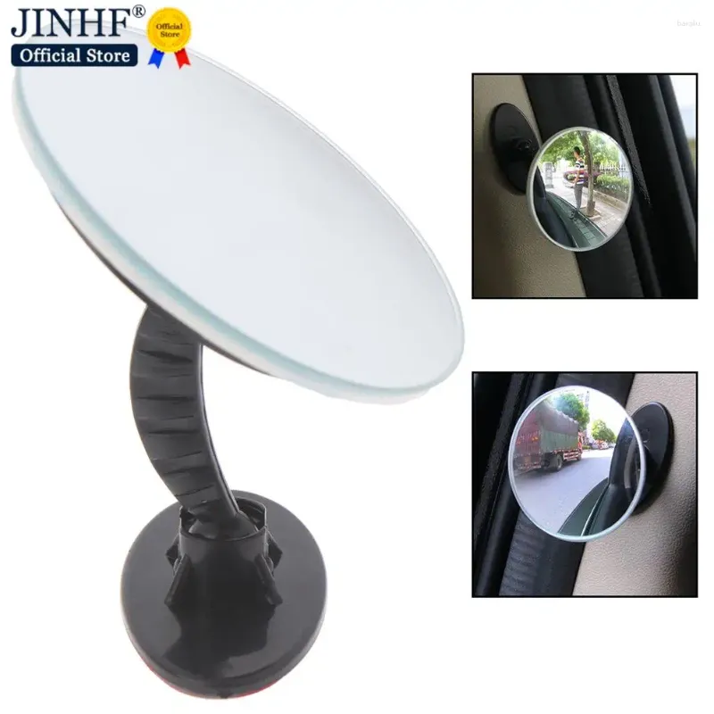 Interiörstillbehör 1 Set Car 360 Wide Vinkle Round Convex Mirror Side Blind Spot Bakvy