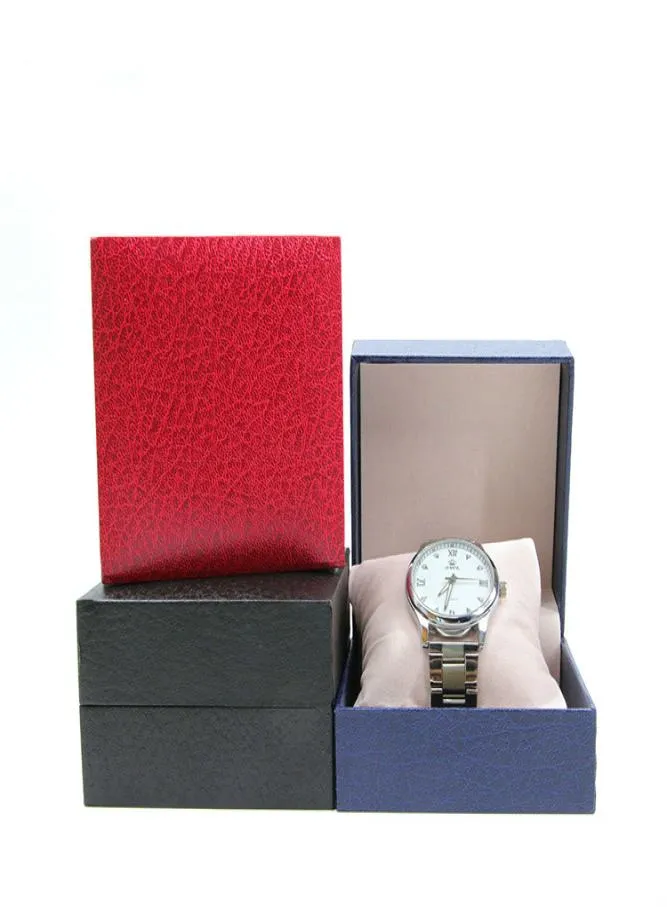Skórzany papier lithi Wzór trwałe Demo Clamshell Dift Box Bransoletka biżuteria Watch Watch Pudownia Przetarg