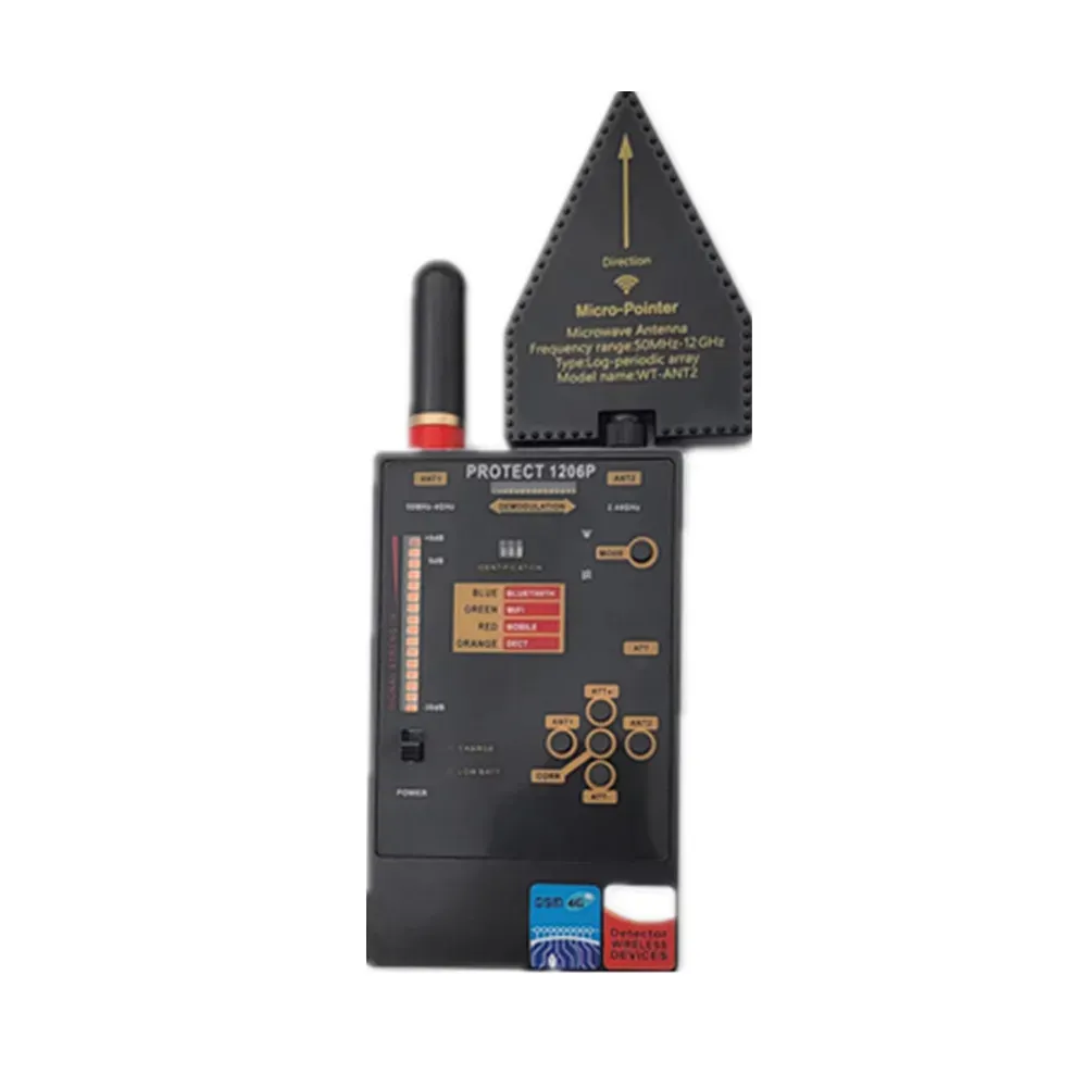 Detector 2023 Best Professional Bug GSM GPS Tracker AntiSpy RF Detector Innovative Infrared Camara Laser GSM WiFi Signal Detection