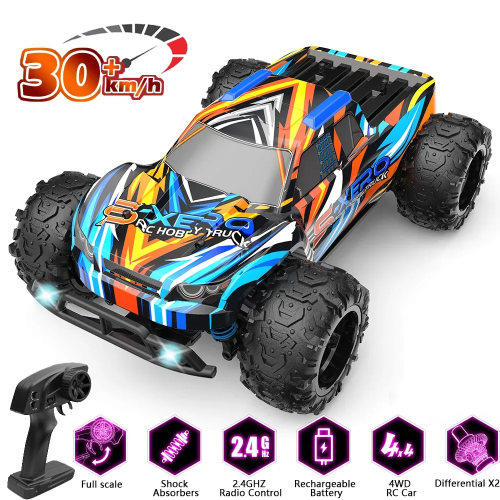 Arabalar 8600E 1:22 RC Araba 2.4G uzaktan kumanda 4WD Offroad Race Araba 30km/s Yüksek Hızlı Rekabet Sürüklenen Çocuk Oyuncakları Hediye