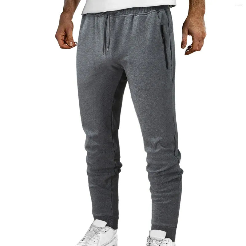 Pantalon masculin Men de survêtement décontracté pantalon de poche coton solide homme-jumelé homme y2k vêtements gymnat de travail pantalon pantalones streetwear