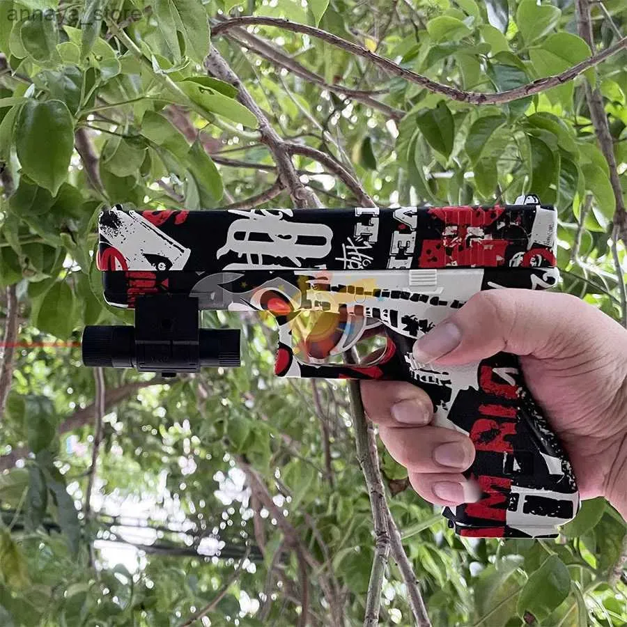 Waffenspielzeug Ball Blaster Pistolen Spielzeug Handbuch Blaster benötigen keine Schießspielzeug für Outdoor -Schießspielzeug Gunl2404