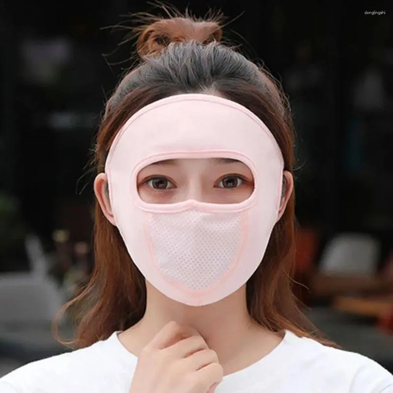 Schals Anti-UV-Gesichtsschild-Mesh Sonnenschutzmittel Schleier Sonnenschutz Fahrt Cover Womne Mask Gini Sommer