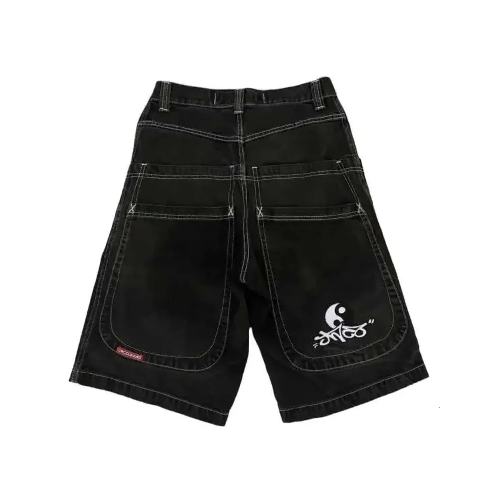 パンツ Used Black Denim Baggy Shorts Jorts Hesaco Jorts for Men - Goth Baggy Jorts Y2k Jorts Aesthetic