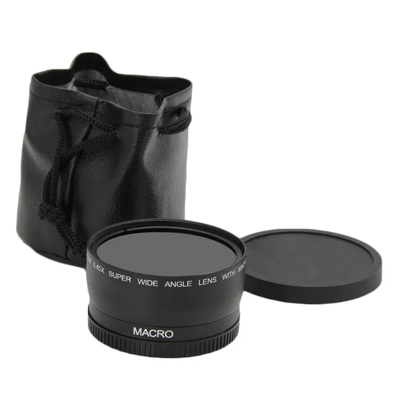 Filters 58mm 0.45x Wide Angle Lens + Ro Lens for Cannon 5d/60d/ 70d/350d / 400d / 450d / 500d /1000d/ 550d / 600d /1100d 1855mm Lens