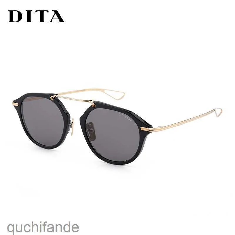Mode Luxus datitarische Designerin Sonnenbrille Sonnenbrille für Männer Frauen Japanische handgefertigte modische kreisförmige Fahrt DTS119 Sonnenbrille mit Markenlogo