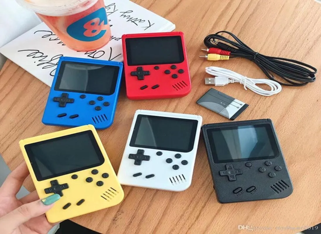 Mini Retro Retro Handheld Portable Game Players Console pode armazenar 400 jogos SUP 8 bits 30 polegadas coloridas LCD8833811