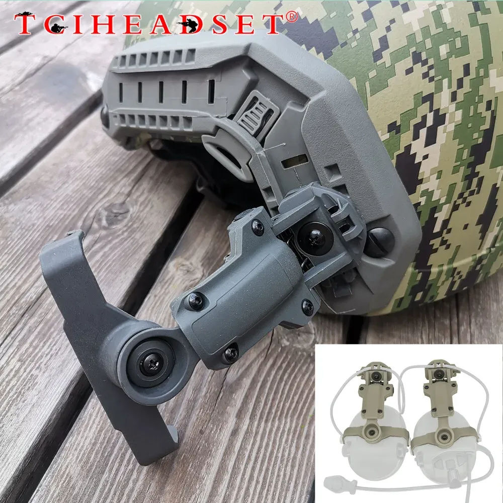 Ушные наушники Tciheadset Tactical Helmet Wendy/Arc Arail Adapter Cracket для MSA Sordin/Z.TAC/Tacsky Sordin Airsoft Стреляющая гарнитура