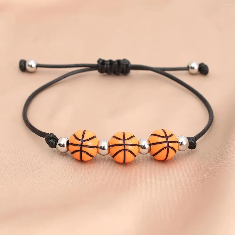 Bracelets de basket-ball de basket-ball BRACCER SOCCER POUR FEMMES MEN MEN FOOTABLE SPORT LA CORDE TELLEMENT MAIN MAINE