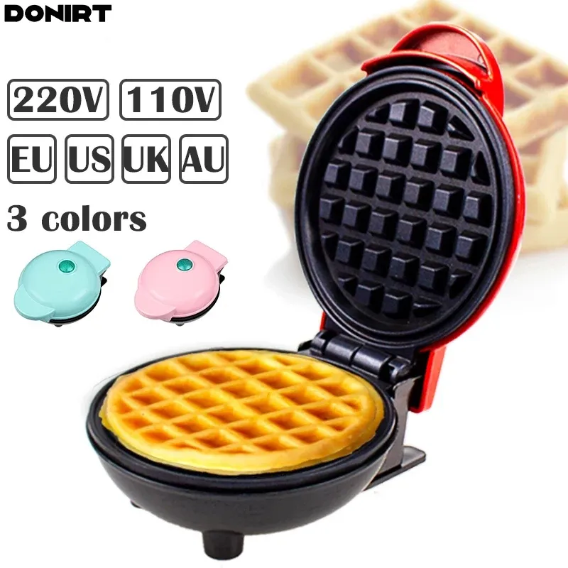 Aparelhos 110V/220V Electric Mini Waffles Maker Machine Kitchen Cooking Appliance for Kids Breakfast Breakfast Pot Pequenos ovos fritos