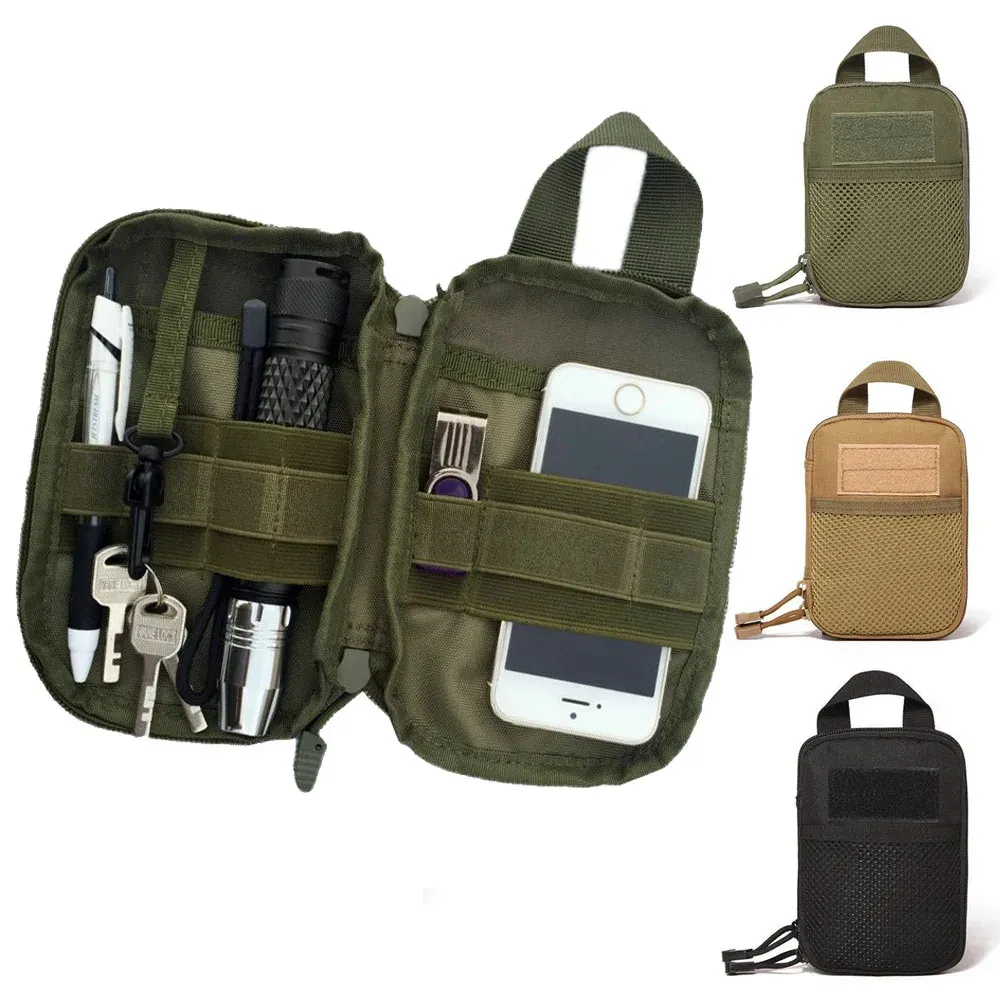 Bolsas de nylon saco de nylon 600d Molle Molle Militar Fanny Pack Pack Telefone Bolsa Bolsa Bolsa EDC Bolsa de Gear Gadget