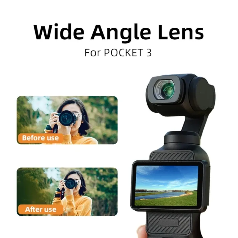 Filters Wide Angle Lens Magnetic Augmented Filter External Expanded View Lens Accessories Increase Shooting Ranges for Pocket 3