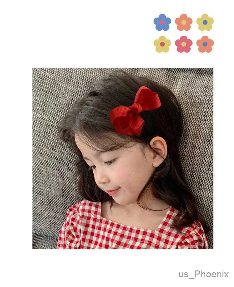 Hair Accessories 2 Pcs/Set Children Cute Colors Double Knotted Bow Ornament Hair Clips Girls Lovely Sweet Hairpins Kids Fashion Hair Accessories