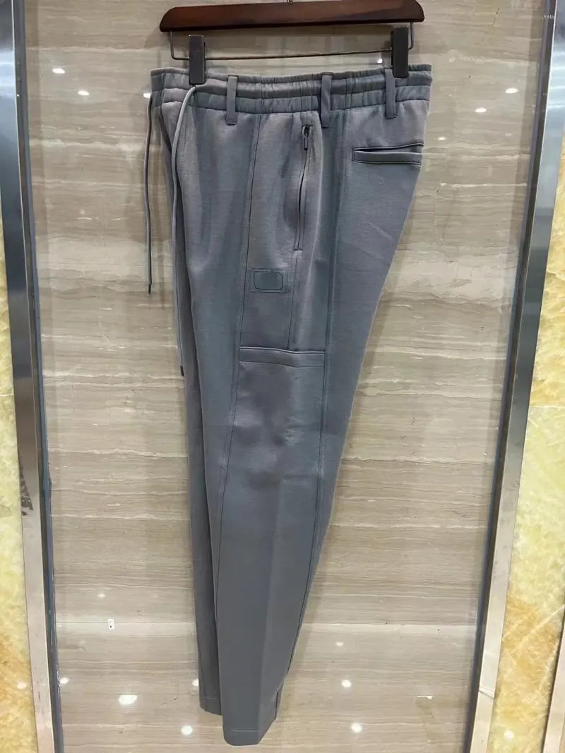 Herenbroek 2024 Sijitongda Casual broek Mannen Troost mode tailleband borduurwerk rechte hoge kwaliteit Big Size 31-40