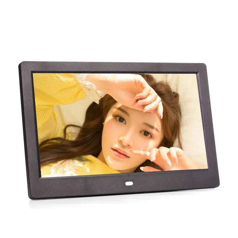 Frame nouveau d'écran de 10 pouces Backlight HD 1024 * 600 Digital Photo Frame Electronic Album Picture Music Movie Full Function Bon cadeau