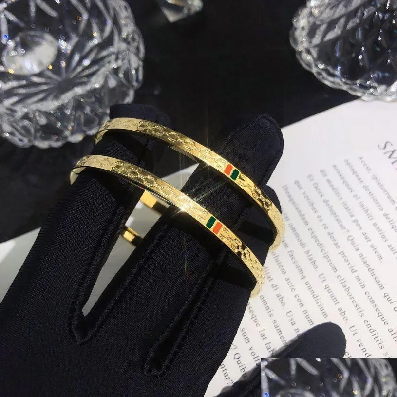 Braccialetti oro designer di braccialetti in acciaio inossidabile in acciaio inossidabile bracciale logo marchio amore con scatola design semplice gioiello primavera