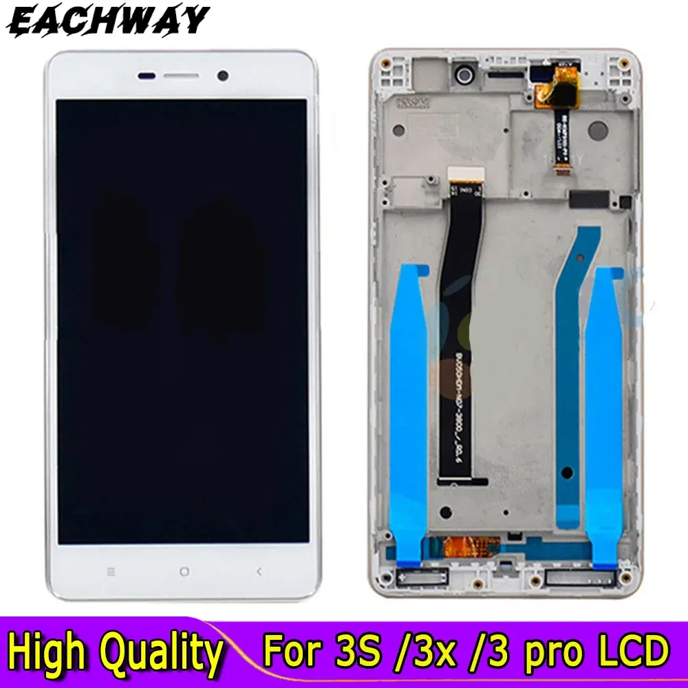 Telas testadas LCD 5.0 "Para Xiaomi Redmi 3S LCD Display Touch Screen Digitalizer Conjunto para Xiaomi Redmi 3 Pro/ 3s Pro Substituição Parte