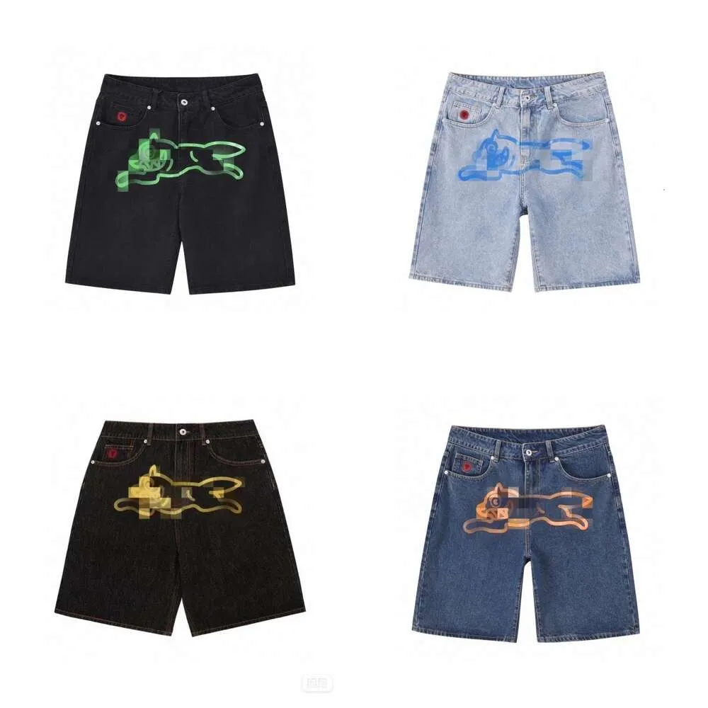 Shorts de créateurs pour hommes jeans masculins y2k harajuku denim shorts féminins hip hop punk streetwear été shorts américains shorts américains bbc club de chiens glacés billion club garçons