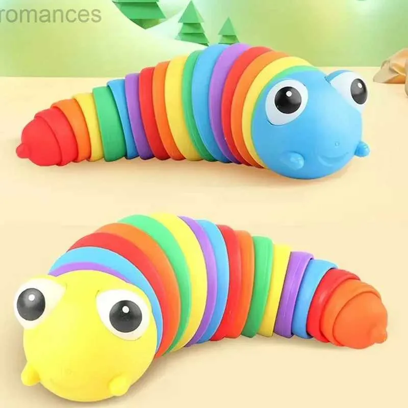 Decompression Toy Antistress Toys Caterpillar Snail Slug Educational Simulation Release Decompression Toy Fidget Toys Stress Reliever Toys d240424