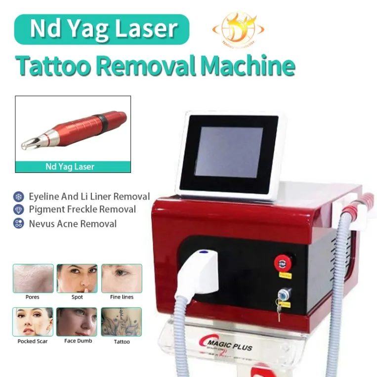 IPL MACHINE PICOSECOND LASER POUR LE SALON AGE SPOTS REPLATION REVLITE MODE PTP Réduire le tatouage Dommage cutanée Traitement du visage Machines de beauté