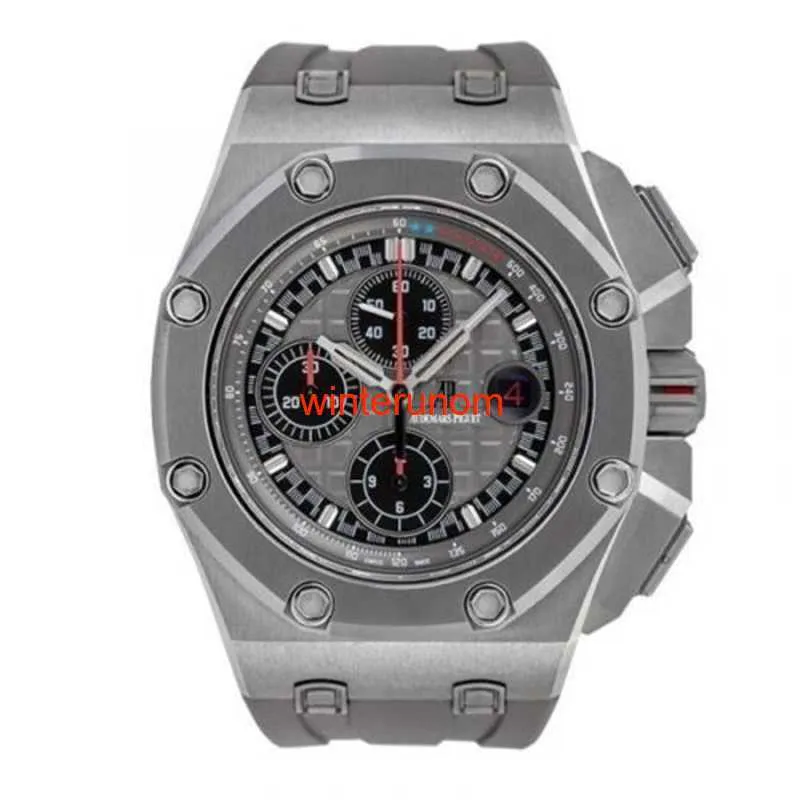 Relógios de luxo suíços AP AUTOMÁTICO ADUDEMAR PIGUE ROYAL OAK OFFSHORE Michael Schumacher Titanium hbv9