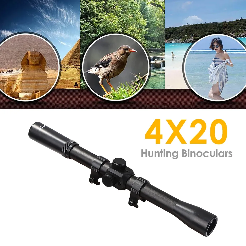 Scopes Tactical Sights Hunting 4x20 Rifle Scopes Optical Long Range Crosshair Optics Scope With 11MM Mount for Shooting Gun Accessories