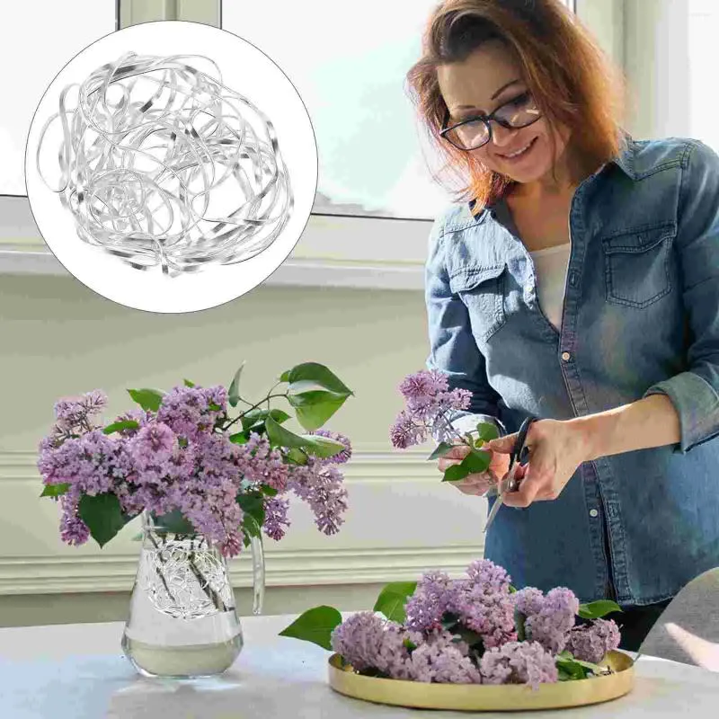 Decorative Flowers Faux Decor Fixed Grid Flower Arrangement DIY Tool Crafts Flexible Arranging Mesh Ball Floral Frog