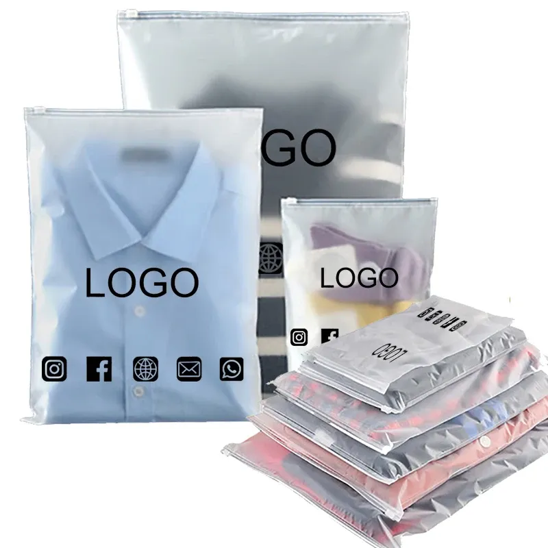 Сумки 50 шт. Пользовательская замороженная сумка на молнии дома путешествия Stoeage Bagding Bulding Business Business Custom Packaging Bag