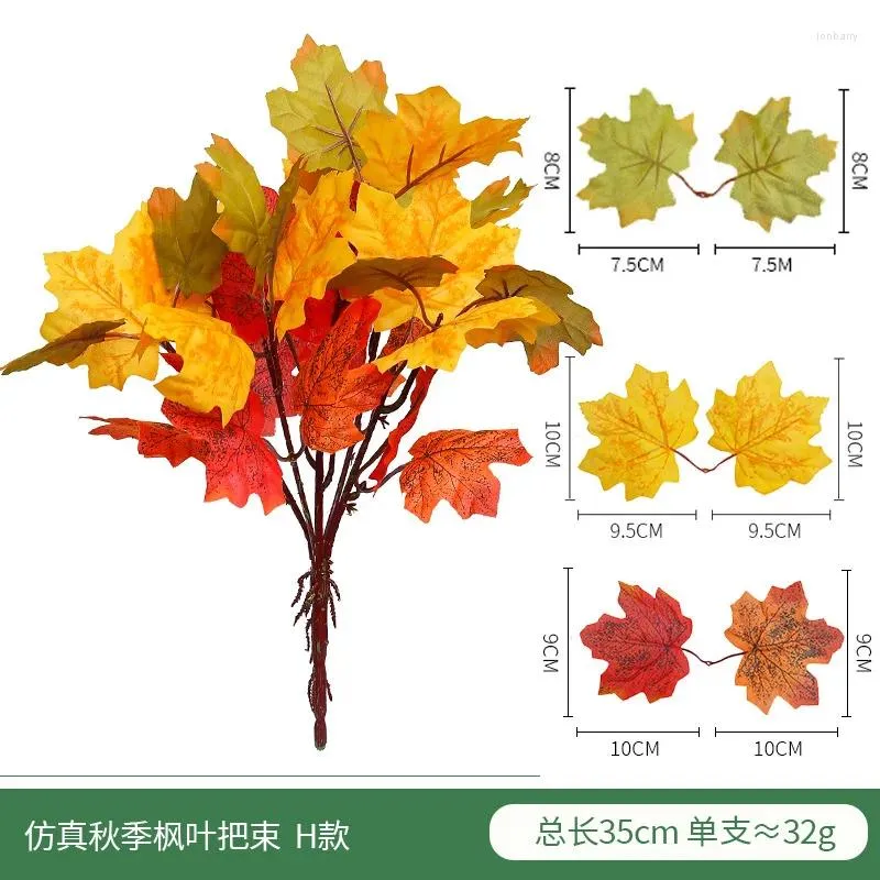 Dekorative Blumen Herbst Simulation gelb Orange künstliche rote Hochzeitsgarten Haus Atmosphäre Dekorationen