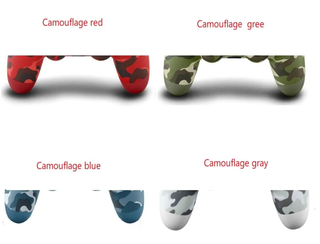 Camouflage 4 Colors PS4 Wireless Bluetooth Game GamePad Shock4 Controller PlayStation för PS4 Controller med ny färg detaljhandel PAC7428689