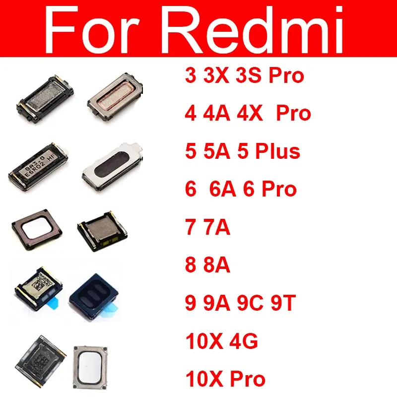 Xiaomi Redmi 10x 9t 9c 9a 9 8 8a 7 7a 6 6a 5 5a 4x 4a 3s Pro 5プラスイヤピースレシーバーのケーブルスピーカーEarpiteスピーカー