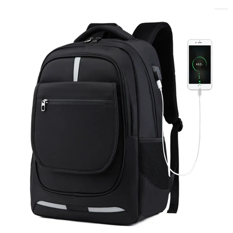 Rucksack Multifunktional-Funktionen Männer Teenage 17 Laptop School Bag Anti-Diebes USB wasserdichte Rucksäcke mit großer Kapazität Mochilas