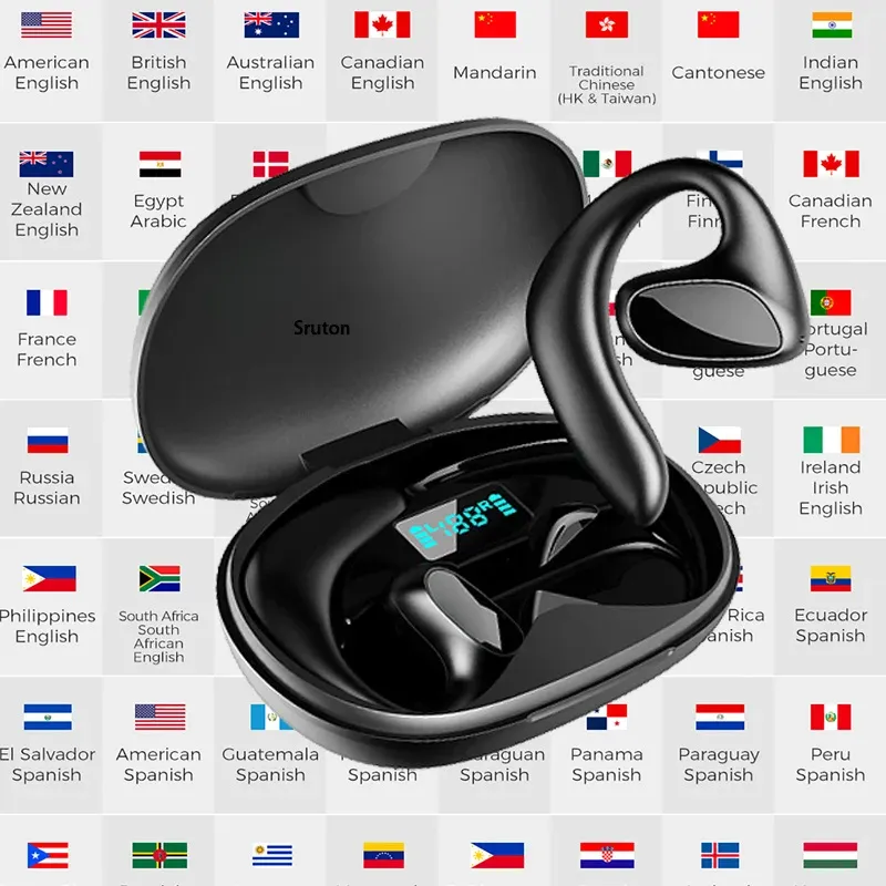 Auriculares 144 Auriculares de traducción del lenguaje auriculares