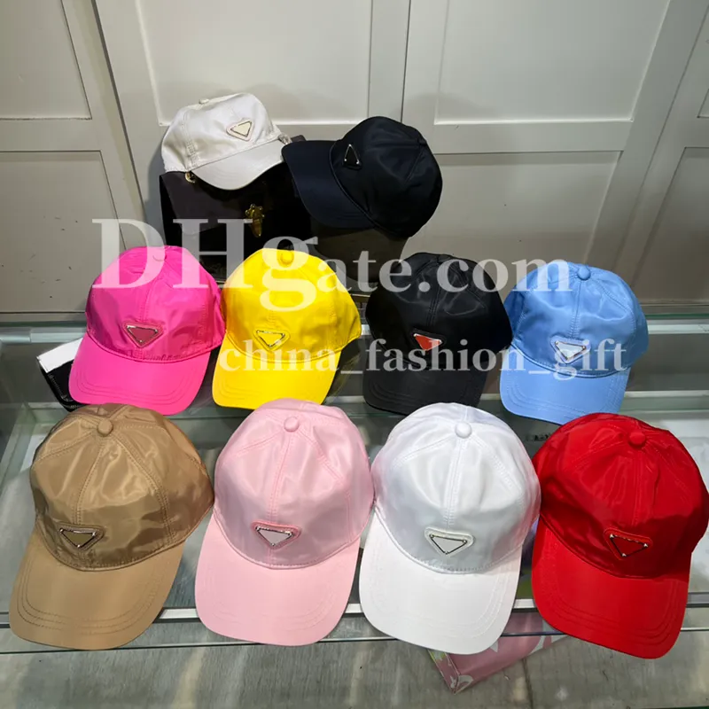 Trójkąt marki czapki designerska czapka baseballowa dla mężczyzn Kobiet Street Casual Hat Fashion Wszechstronna sportowa kapelusz na świeżym powietrzu Hap 10 kolorów kapelusz