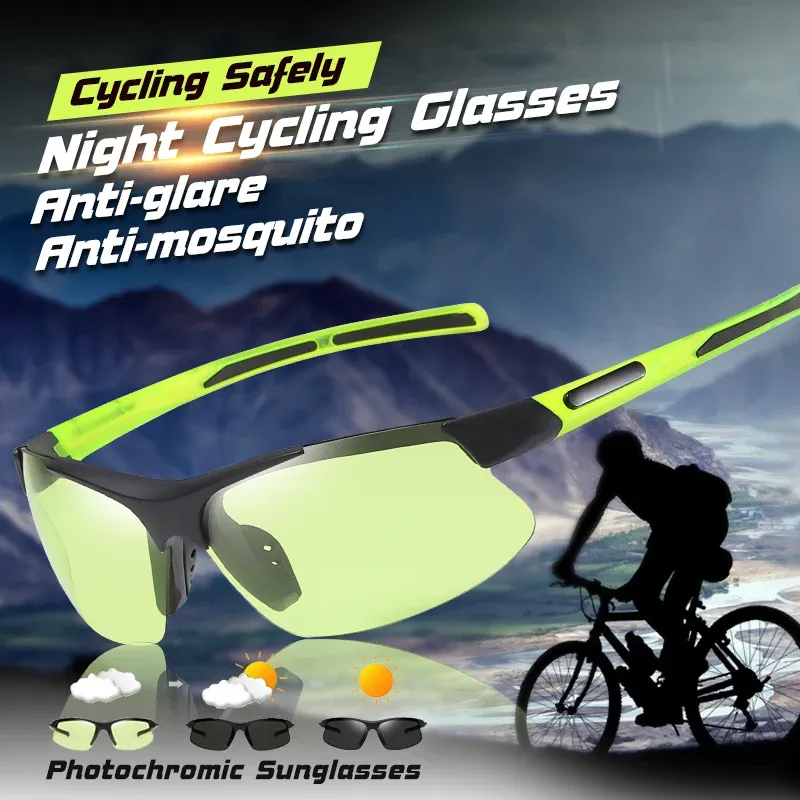 Accessories Brand Day Night Cycling Sunglasses Photochromic Men Women Bicycle Glasses Polarized Driving Fishing Eyewear Bike Goggles