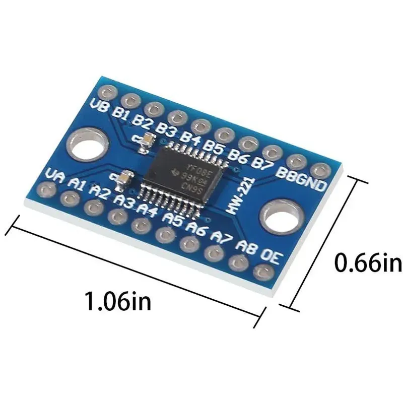 TXS0108E 8 محول مستوى المنطق قناة ثنائية الاتجاه عالي السرعة الكامل شيفتر 3.3V 5V ل Arduino Raspberry Pi