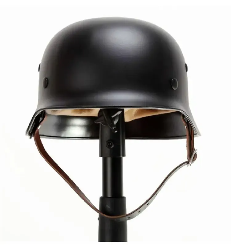 Military-WW2-German-M35-Steel-Luftwaffe-Helmet-CS-World-War-Outdoor-Hunting-Helmet-Safety-Helmet-Black