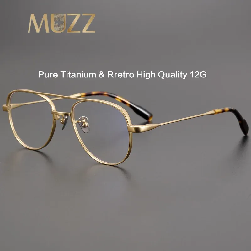 Frame Men Pure Titanium Piloot Glazen Kader Women Retro Brand Optical Myopia Prescription bril frames Ultralight Eyewear