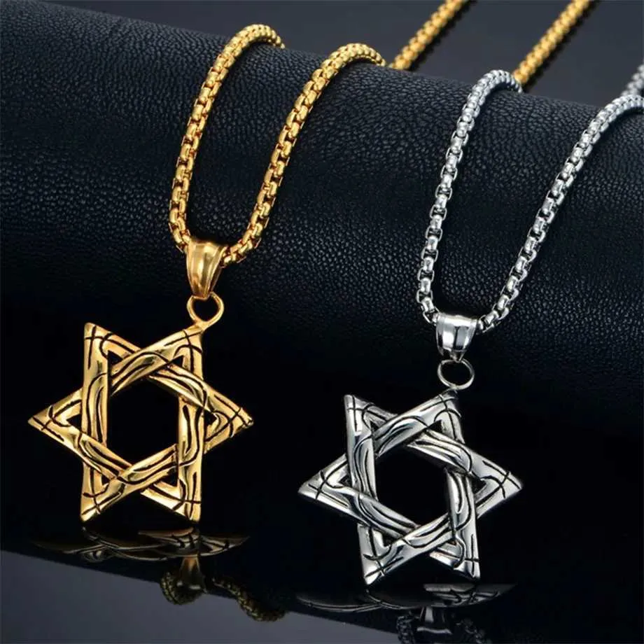 Star Of David Men’s Hexagram Necklace main image 1