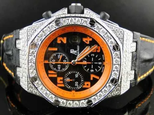 デザイナーウォッチ高級自動機械時計カスタムメンズ火山ダイヤモンド12 CTムーブメント腕時計