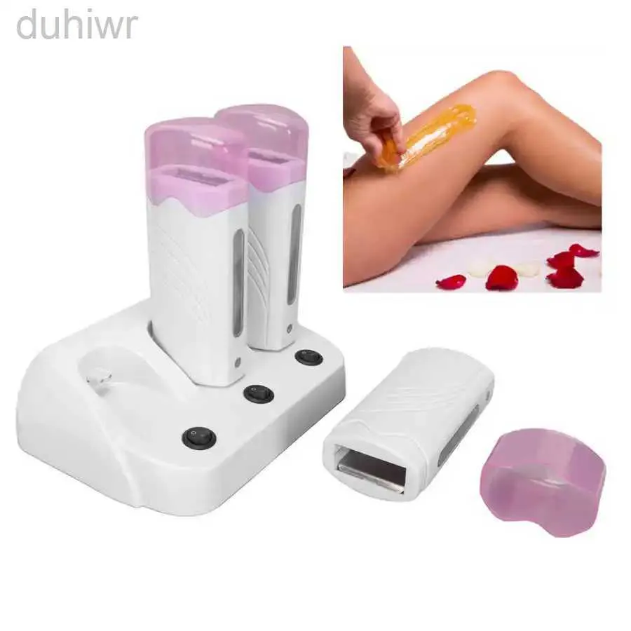 Epilator 3pcs/2pcs/1pc Epilator Machine Set Portable Electric Wax Hair Removal Tool Depilatory Heater Rapid Hair Removal Retarded Growth d240424