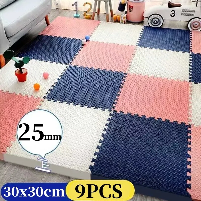 Коврики коврики детская игра коврик 9pcs tatame play mats сгущать 25 -миллиметровые головоломки коврики 30x30 см. Татаме головоломка коврик для детского коврик