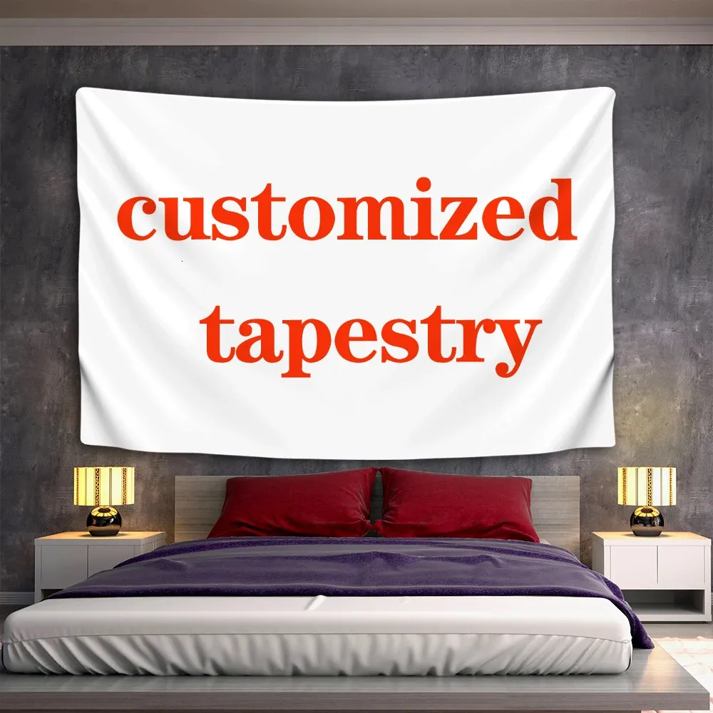 Tapestry personalizzato Boho Mandala Tapestries Witchcraft Wall Tapestry Stampare il tuo muro hippie appeso a tagno coperta 240409